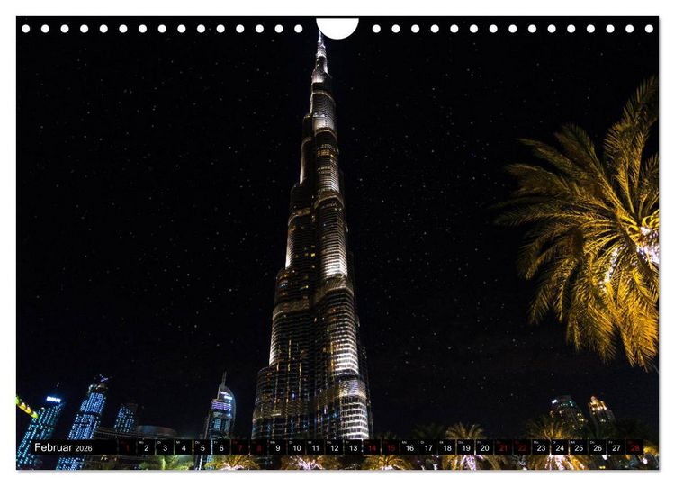 Produktbild: Dubai W&uuml;stenstadt (Wandkalender 2026 DIN A4 quer), CALVENDO Monatskalender