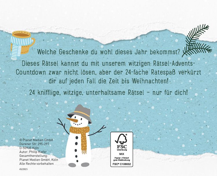 Produktbild: 24 Adventsr&auml;tsel I Die perfekte Ablenkung vom Weihnachtsstress