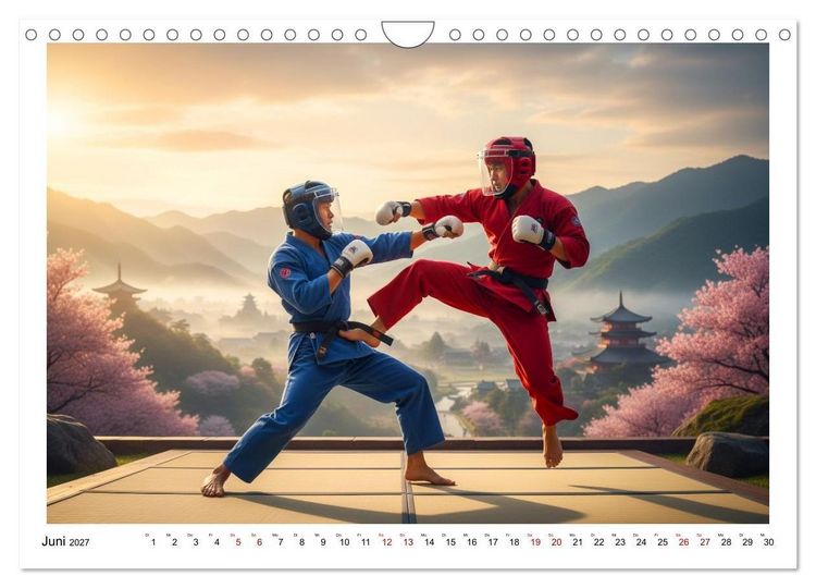 Produktbild: Martial Arts - Kampf und Eleganz (Wandkalender 2027 DIN A4 quer), CALVENDO Monatskalender