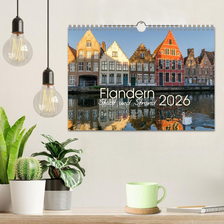 Produktbild: Flandern - Stadt und Strand (Wandkalender 2026 DIN A4 quer), CALVENDO Monatskalender