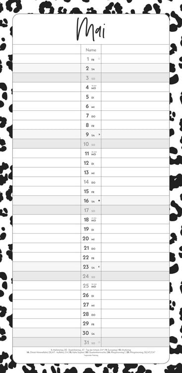 Produktbild: Termine für 2 Black and White 2026 Familienplaner - Timer - Termin-Planer - Couple-Kalender - Familien-Kalender - 22x45