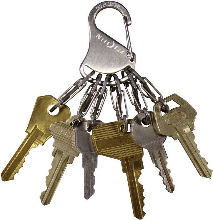 Produktbild: NITE Ize Schl&uuml;ssel-Karabiner NI-KRS-03-11 KeyRack 6 S-Biner Silber 1St.