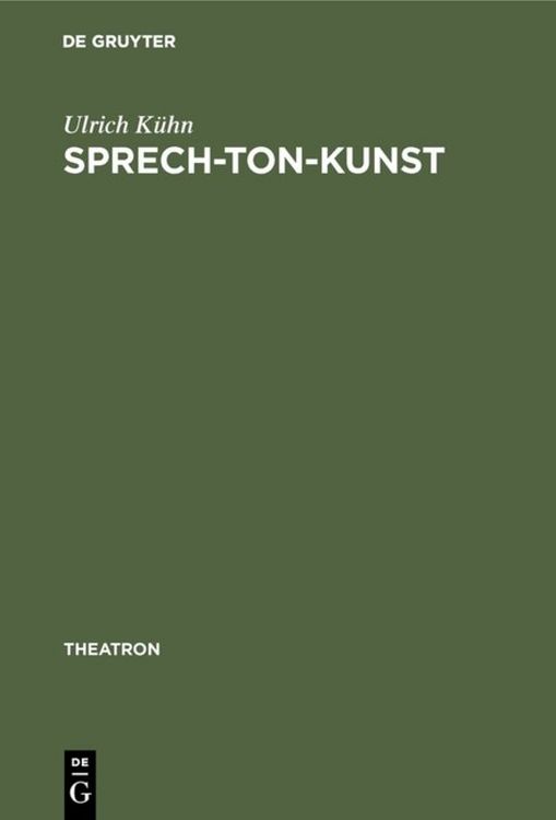 Produktbild: Sprech-Ton-Kunst