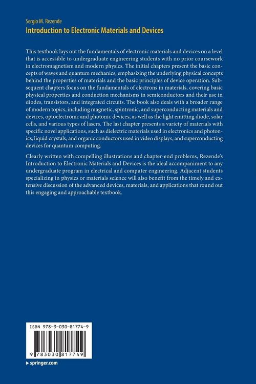 Produktbild: Introduction to Electronic Materials and Devices