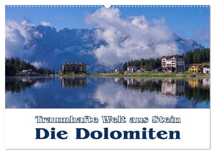 Produktbild: Die Dolomiten - Traumhafte Welt aus Stein (Wandkalender 2026 DIN A2 quer), CALVENDO Monatskalender
