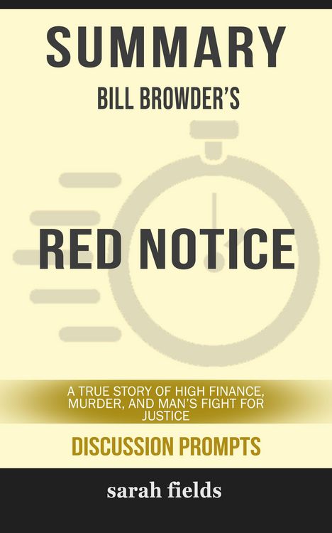 Produktbild: Summary: Bill Browder's Red Notice