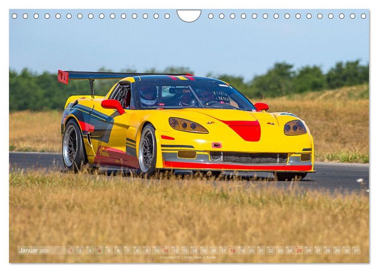 Produktbild: Corvette Racing 2026 (Wandkalender 2026 DIN A4 quer), CALVENDO Monatskalender