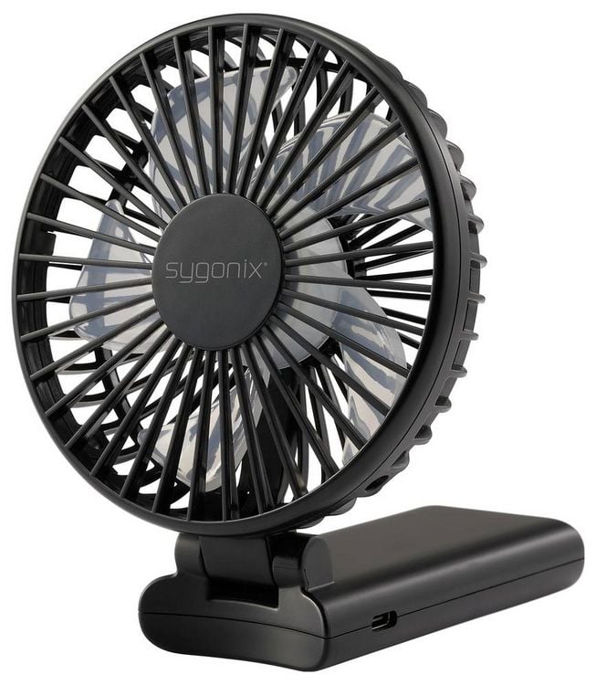 Produktbild: Sygonix Handventilator 4W Schwarz