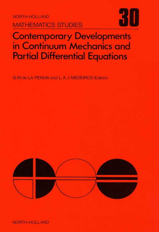 Produktbild: Contemporary Developments in Continuum Mechanics and Partial Differential Equations