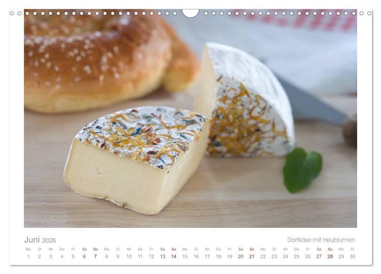 Produktbild: Der K&auml;sekalender Edel und lecker (Wandkalender 2026 DIN A3 quer), CALVENDO Monatskalender