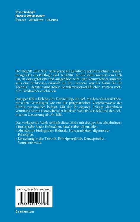 Produktbild: Bionik als Wissenschaft