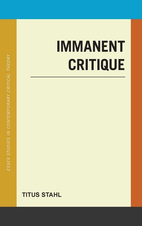 Produktbild: Immanent Critique