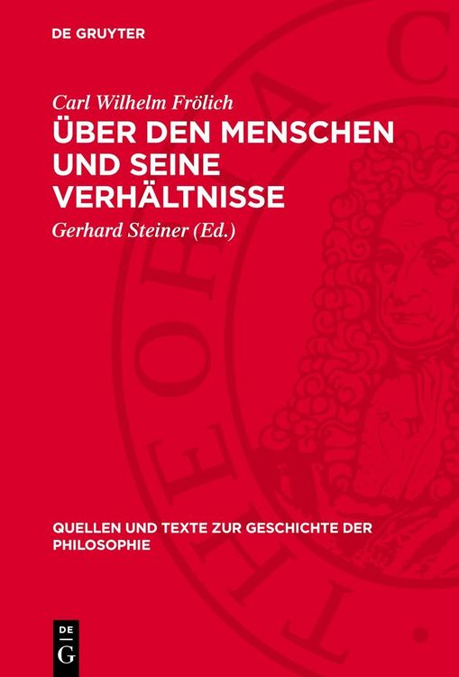 Produktbild: &Uuml;ber den Menschen und seine Verh&auml;ltnisse