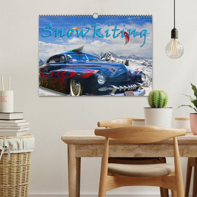 Produktbild: Snowkiting (Wandkalender 2026 DIN A3 quer), CALVENDO Monatskalender