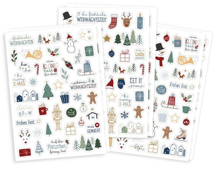 Produktbild: Sticker-Set Weihnachten