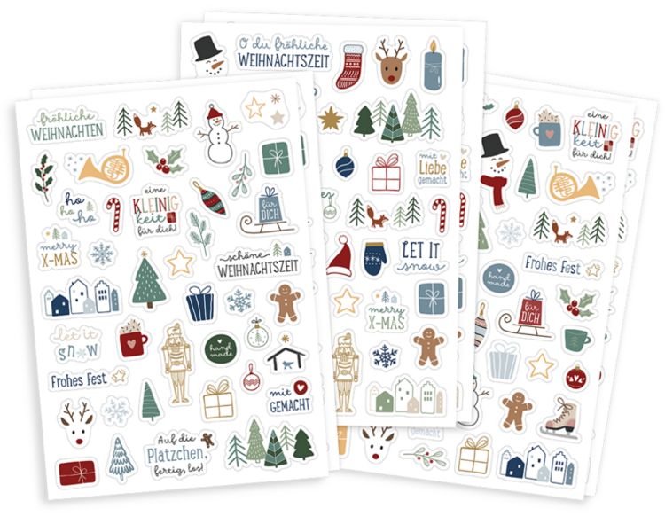 Produktbild: Sticker-Set Weihnachten