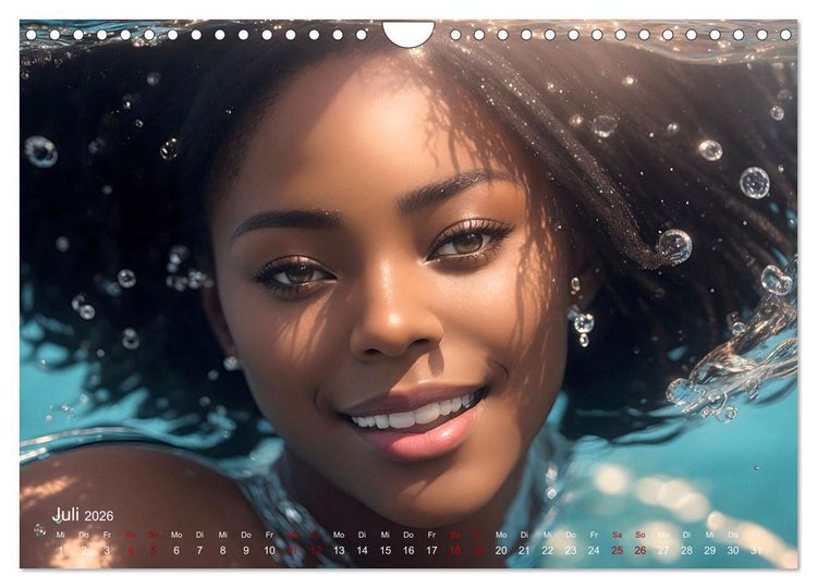 Produktbild: Models unter Wasser (Wandkalender 2026 DIN A4 quer), CALVENDO Monatskalender