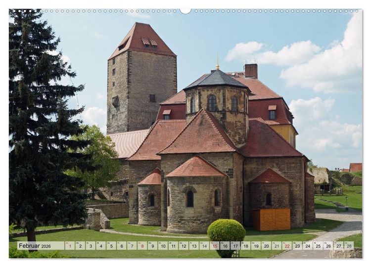 Produktbild: Geheimnisse ostdeutscher Kultur - Schl&ouml;sser und Burgen (hochwertiger Premium Wandkalender 2026 DIN A2 quer), Kunstdruck in Hochglanz
