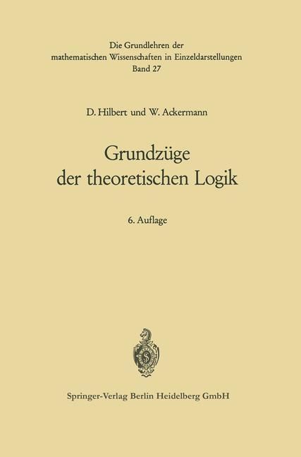 Produktbild: Grundz&uuml;ge der theoretischen Logik