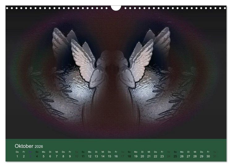 Produktbild: AUF ENGELSFL&Uuml;GELN (Wandkalender 2026 DIN A3 quer), CALVENDO Monatskalender