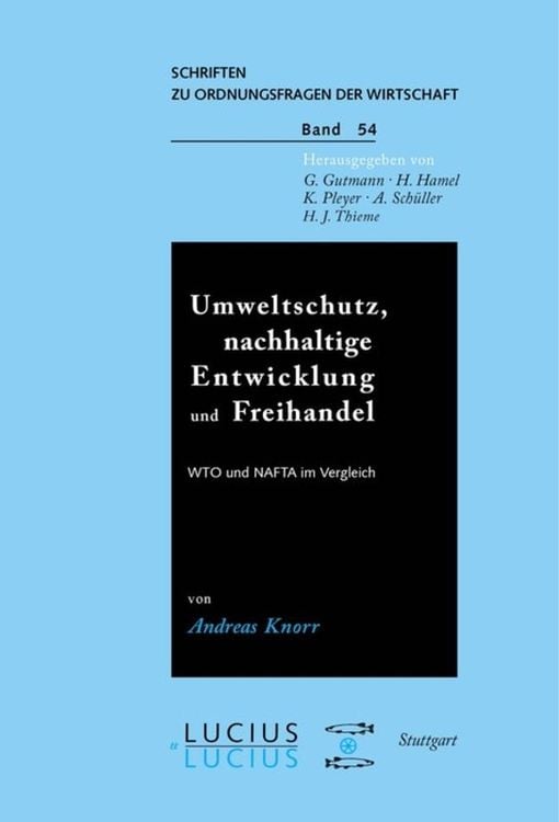 Produktbild: Umweltschutz, nachhaltige Entwicklung und Freihandel