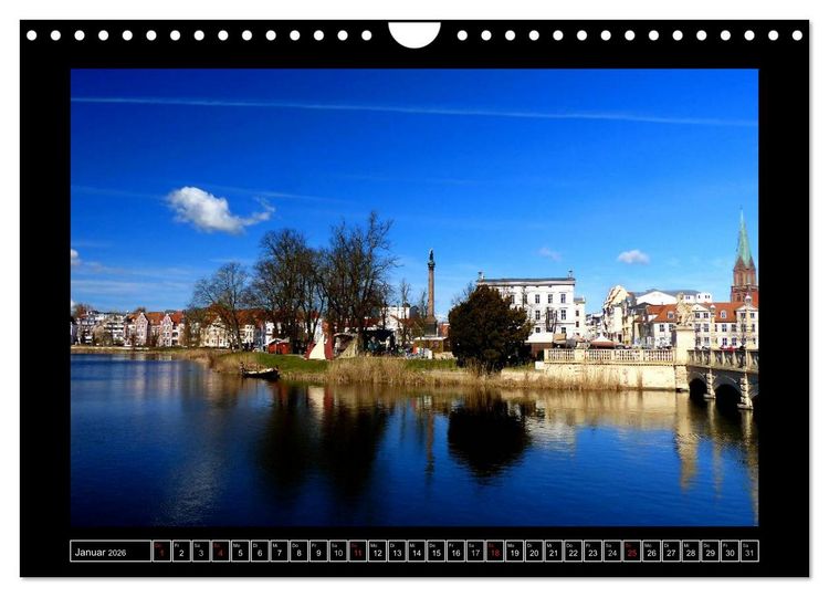 Produktbild: Residenzstadt Schwerin (Wandkalender 2026 DIN A4 quer), CALVENDO Monatskalender