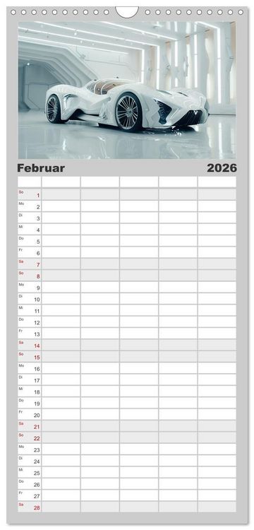 Produktbild: Familienplaner 2026 - Future Rides mit 5 Spalten (Wandkalender, 21 x 45 cm) CALVENDO