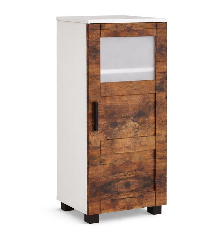 Produktbild: Holz Badschrank Midischrank Nilari 70 x 38 x 28 cm