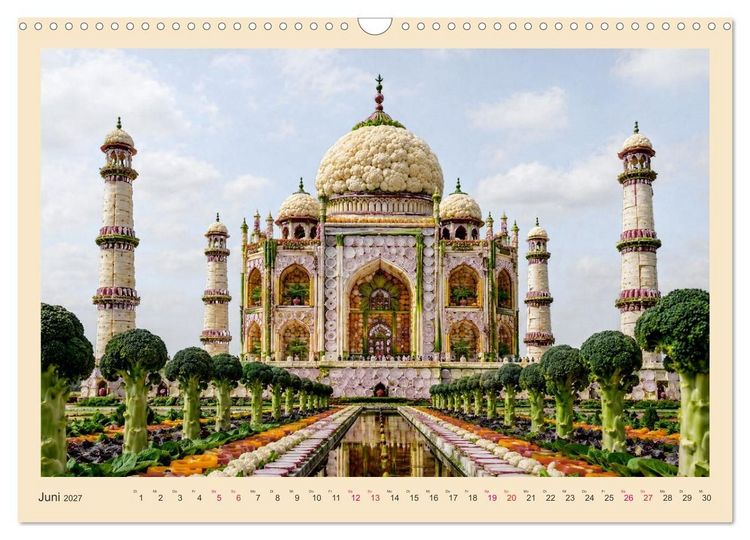 Produktbild: Historische Reiseziele f&uuml;r Vegetarier (Wandkalender 2027 DIN A3 quer), CALVENDO Monatskalender