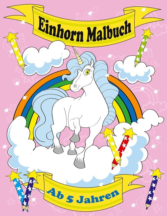 Produktbild: Einhorn Malbuch Ab 5 Jahren
