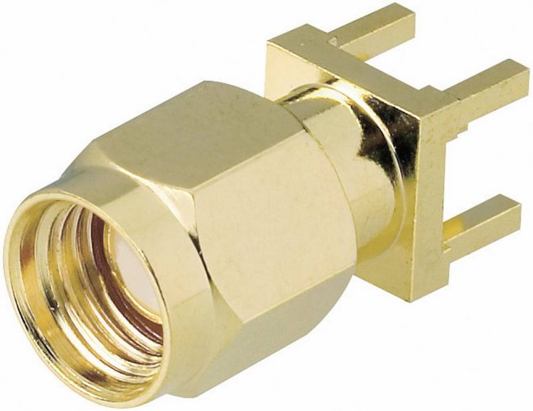 Produktbild: BKL Electronic 0419021 0419021 SMA-Reverse-Steckverbinder Stecker, Einbau vertikal 50Ω 1St.