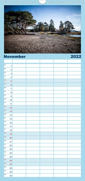 Produktbild: Familienplaner S&uuml;dwestk&uuml;ste Finnland (Wandkalender 2022 , 21 cm x 45 cm, hoch)