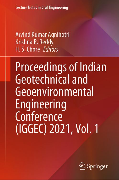 Produktbild: Proceedings of Indian Geotechnical and Geoenvironmental Engineering Conference (IGGEC) 2021, Vol. 1