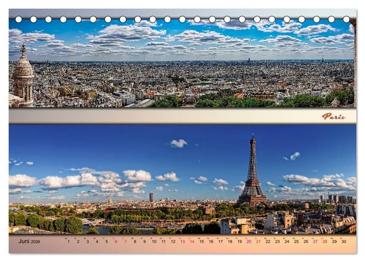 Produktbild: St&auml;dte der Welt, Panoramen (Tischkalender 2026 DIN A5 quer), CALVENDO Monatskalender