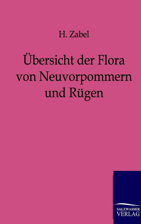 Produktbild: &Uuml;bersicht der Flora von Neuvorpommern und R&uuml;gen