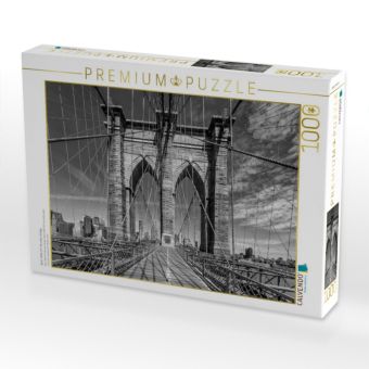 Produktbild: CALVENDO Puzzle NEW YORK CITY Brooklyn Bridge | 1000 Teile Lege-Gr&ouml;&szlig;e 64x48cm Foto-Puzzle f&uuml;r gl&uuml;ckliche Stunden