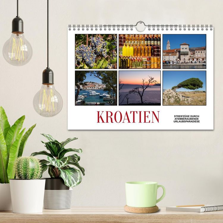 Produktbild: Kroatien - Streifz&uuml;ge durch atemberaubende Kulturlandschaften (Wandkalender 2026 DIN A4 quer), CALVENDO Monatskalender