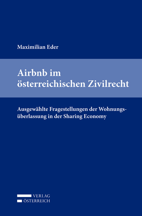 Produktbild: Airbnb im &ouml;sterreichischen Zivilrecht