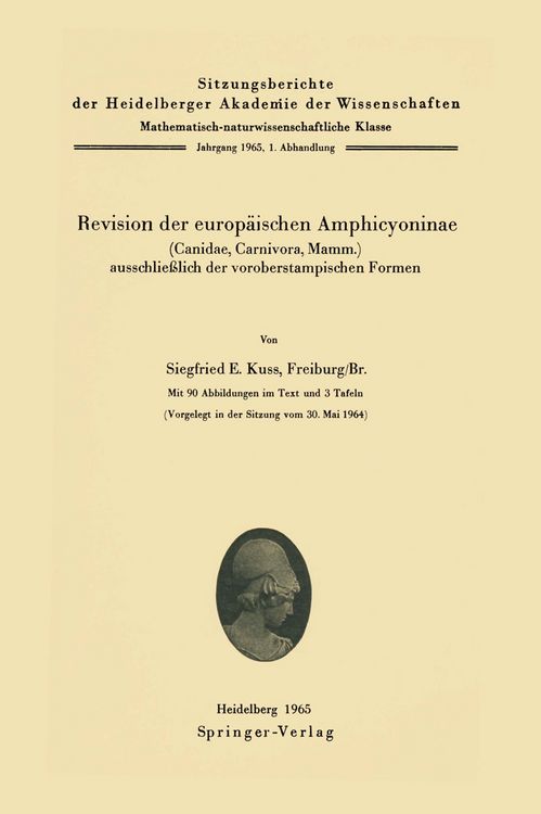 Produktbild: Revision der europ&auml;ischen Amphicyoninae