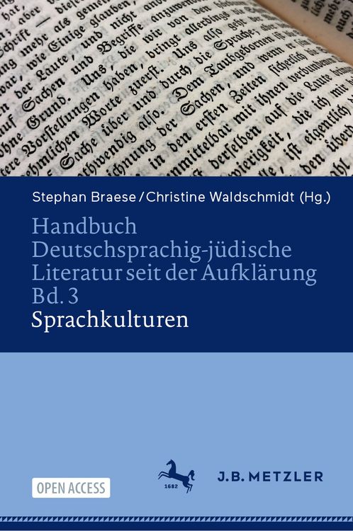 Produktbild: Handbuch Deutschsprachig-j&uuml;dische Literatur seit der Aufkl&auml;rung Bd. 3: Sprachkulturen