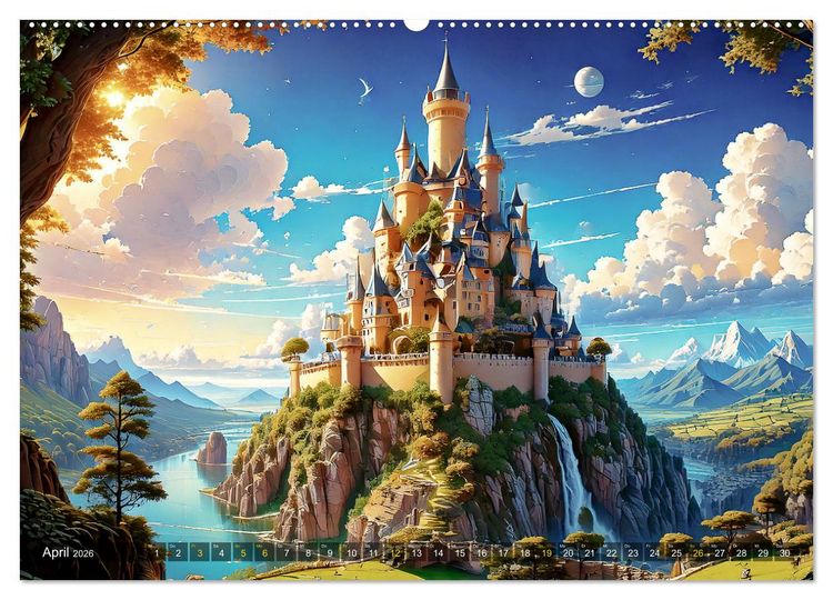 Produktbild: Reise in einer M&auml;rchenwelt (hochwertiger Premium Wandkalender 2026 DIN A2 quer), Kunstdruck in Hochglanz
