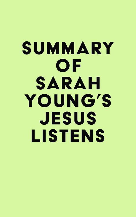 Produktbild: Summary of Sarah Young's Jesus Listens