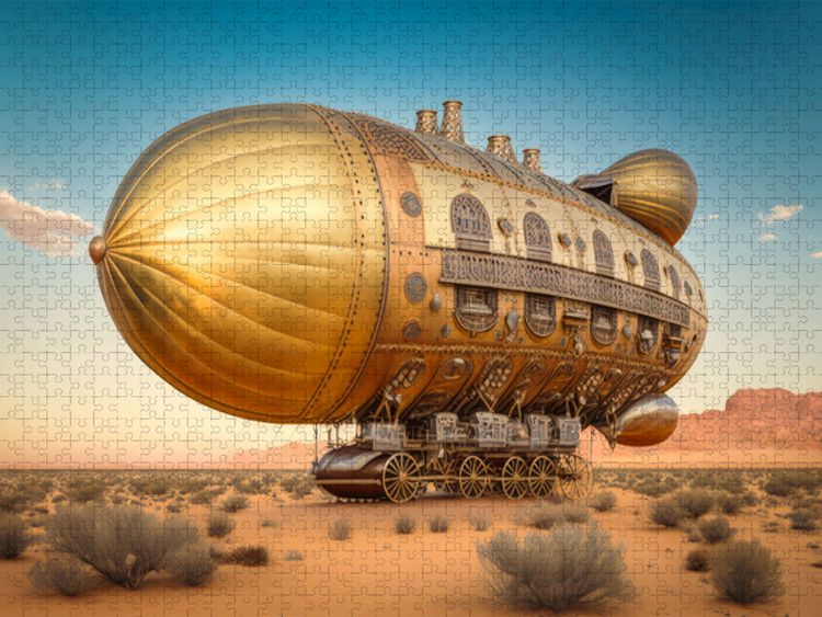 Produktbild: CALVENDO Puzzle Passagierluftschiff | 1000 Teile Lege-Gr&ouml;&szlig;e 64x48cm Foto-Puzzle f&uuml;r gl&uuml;ckliche Stunden