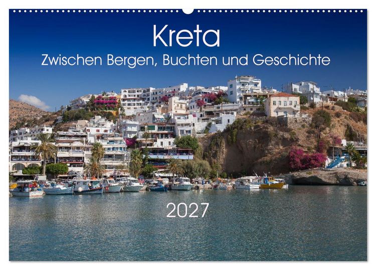 Produktbild: Kreta &ndash; Zwischen Bergen, Buchten und Geschichte (Wandkalender 2027 DIN A2 quer), CALVENDO Monatskalender