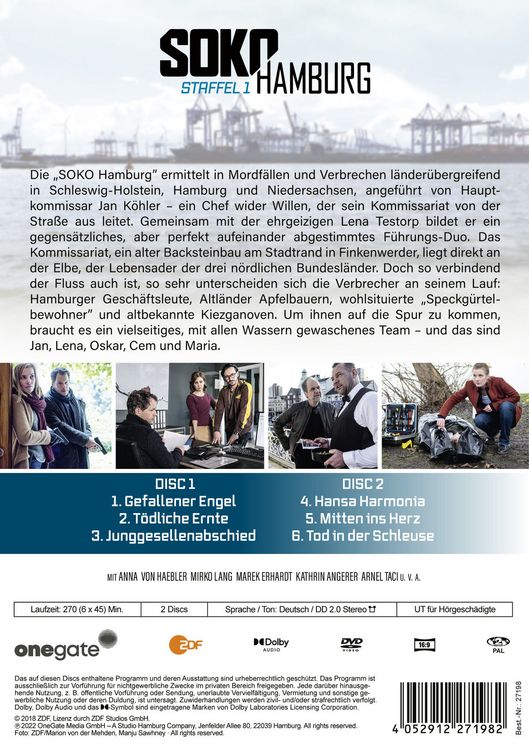Produktbild: Soko Hamburg Staffel 1 [2 DVDs]