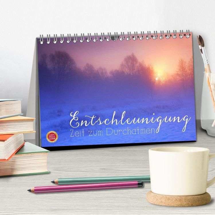 Produktbild: Entschleunigung - Zeit zum Durchatmen (Tischkalender 2026 DIN A5 quer), CALVENDO Monatskalender