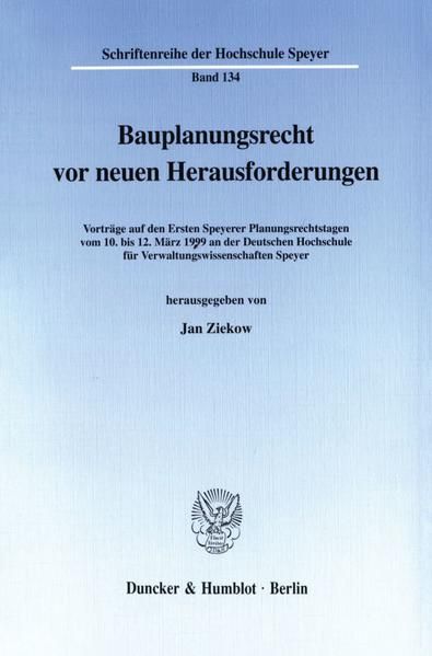 Produktbild: Bauplanungsrecht vor neuen Herausforderungen.