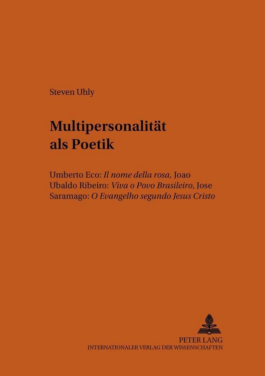 Produktbild: Multipersonalit&auml;t als Poetik