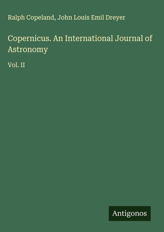 Produktbild: Copernicus. An International Journal of Astronomy