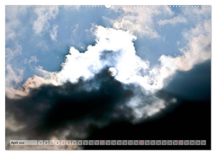 Produktbild: Wolken - Die Gesichter des Himmels (hochwertiger Premium Wandkalender 2026 DIN A2 quer), Kunstdruck in Hochglanz